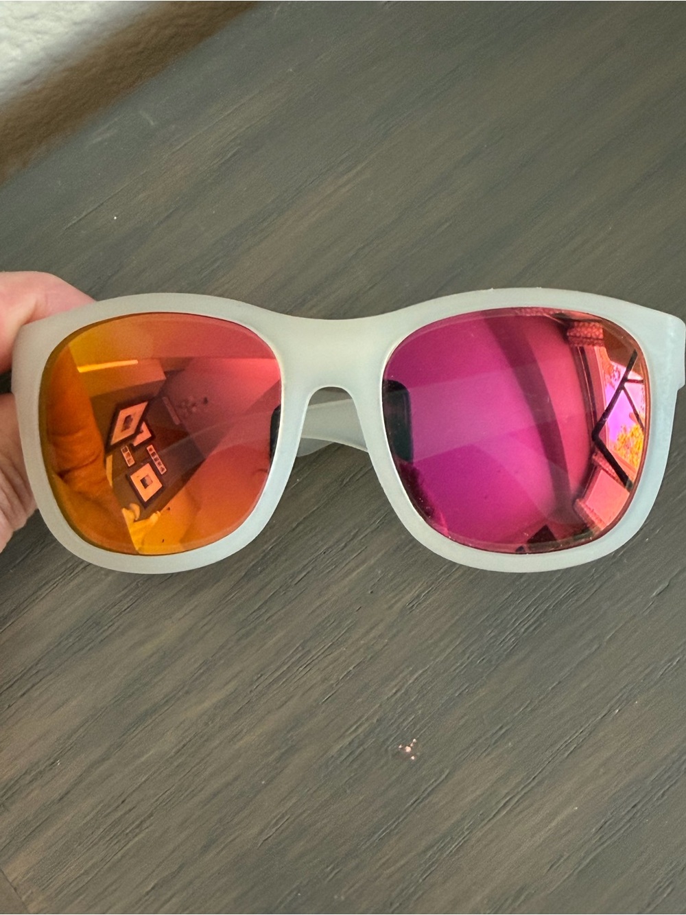 Babiators Aviators Sunglasses with pink-orange gradient lenses
